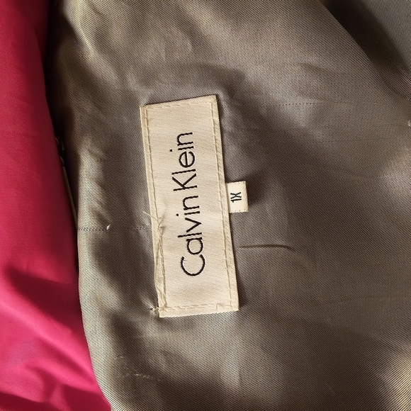 HOT PINK CALVIN KLEIN SKI PUFFER JACKET - Picture 4 of 9